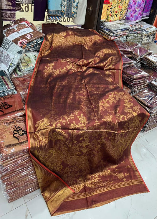 Winter Shawls Jacquard Banarasi