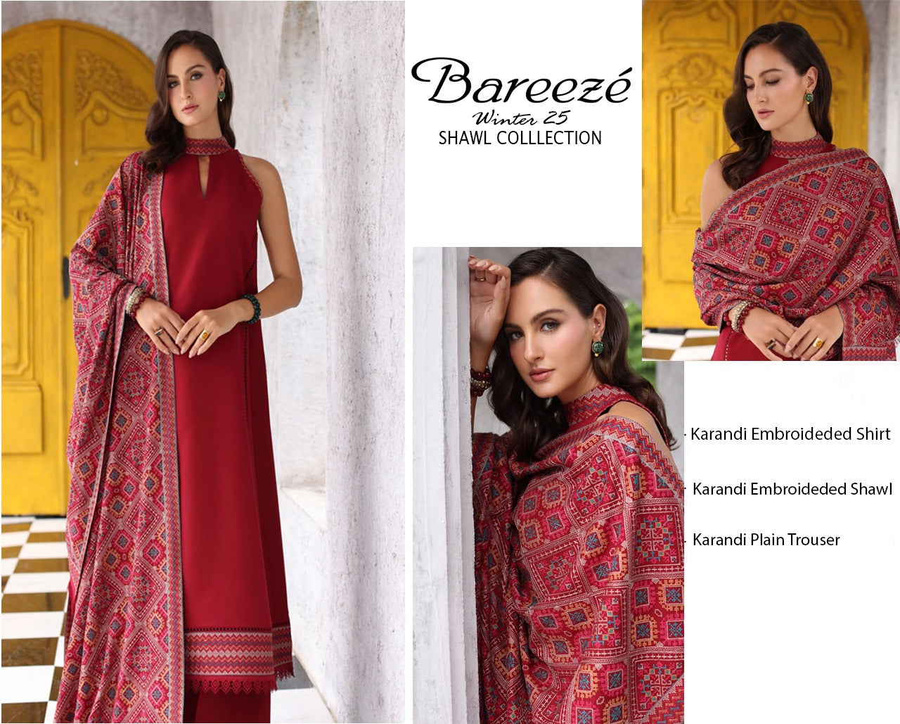 Bareeze With Embroidered Karandi Shawl – Winter Luxury Edit