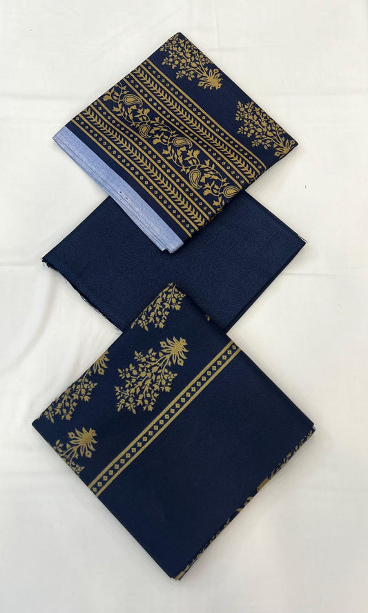 Printed Dhanak 3PC