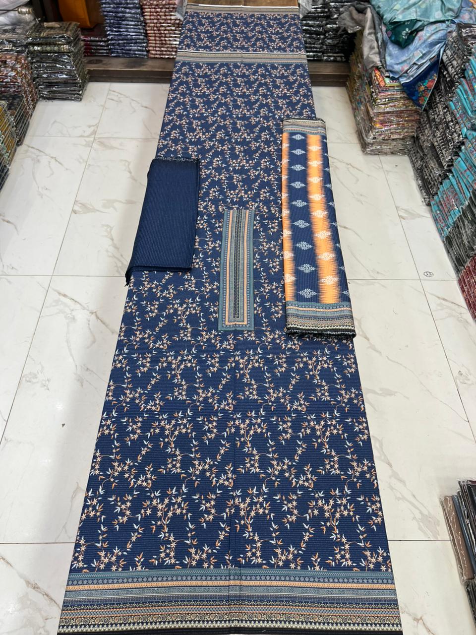 New Arrival! Luxury Fancy Karandi 3-Piece Suit