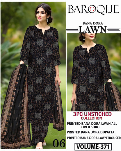 Black Series Lawn 3Pc