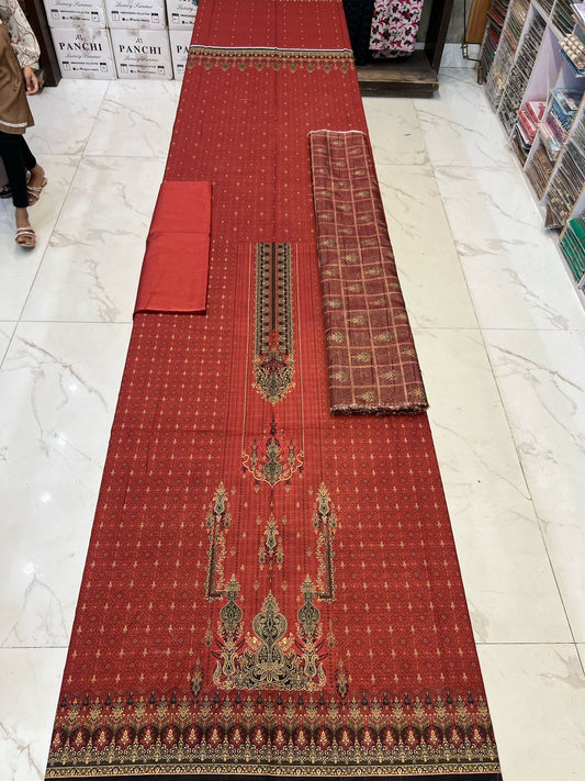 Almas Premium Bana Dora Lawn 3PC | Tarkashi Dupatta