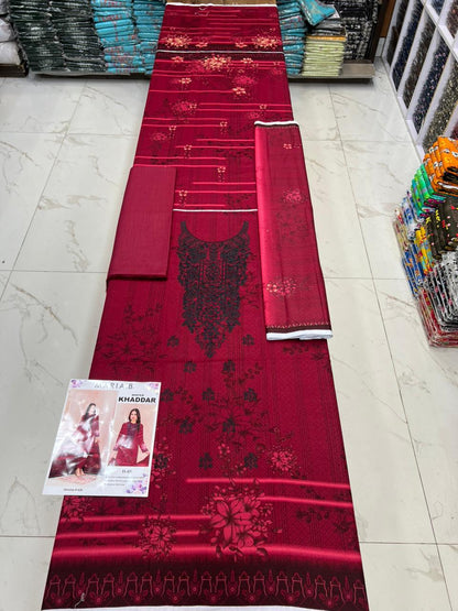 Winter Special Khaddar Emb 3PC | Mix Brand Selection