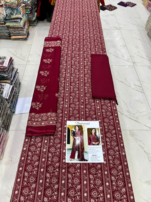 Bareeze karandi Embroidered 3PC