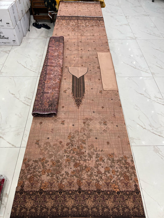 Almas Premium Bana Dora Lawn 3PC | Tarkashi Dupatta