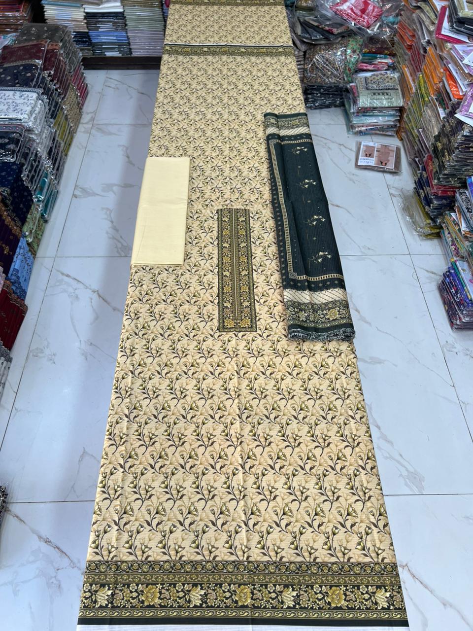 Swiss Bana Dora Lawn with Fancy Dupatta