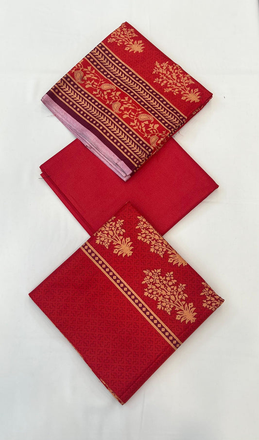 Printed Dhanak 3PC