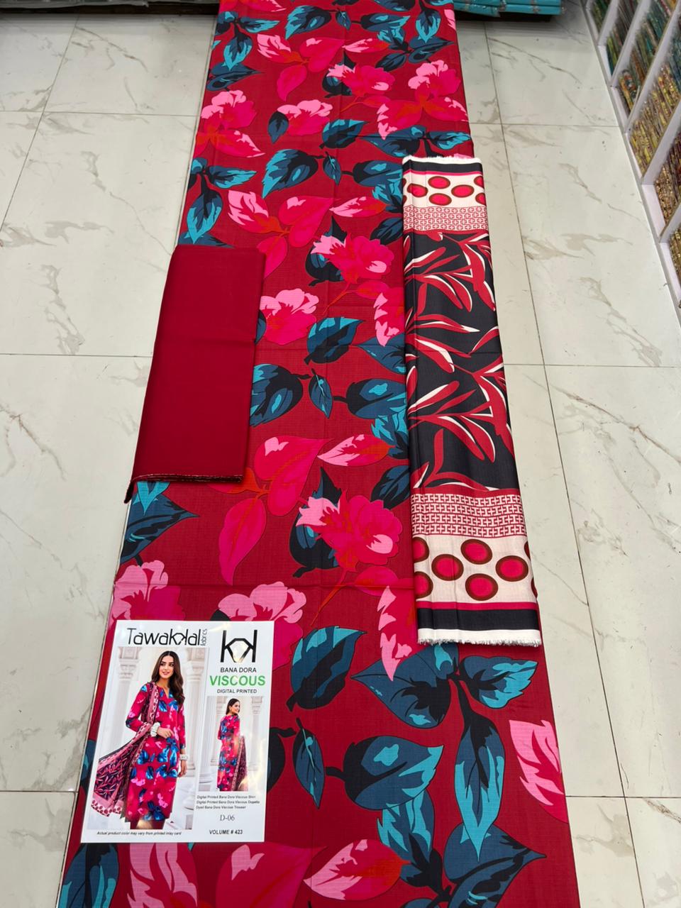 Tawakkal Bana Dora Viscose 3PC