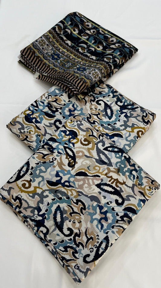 Original Linen 3PC With Fancy Dupatta