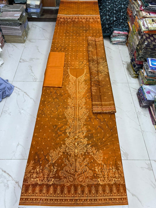 Almas Premium Bana Dora Lawn 3PC | Tarkashi Dupatta