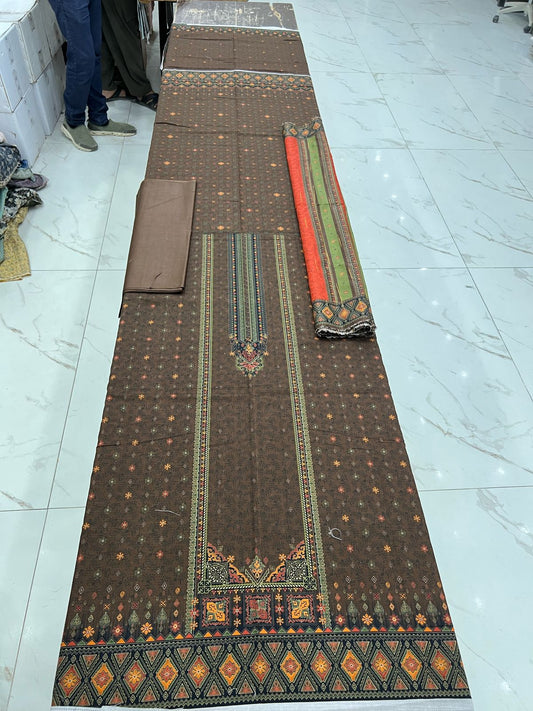 Almas Premium Bana Dora Lawn 3PC | Tarkashi Dupatta