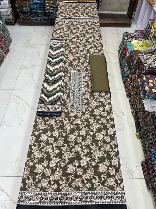 New Arrival! Luxury Fancy Karandi 3-Piece Suit