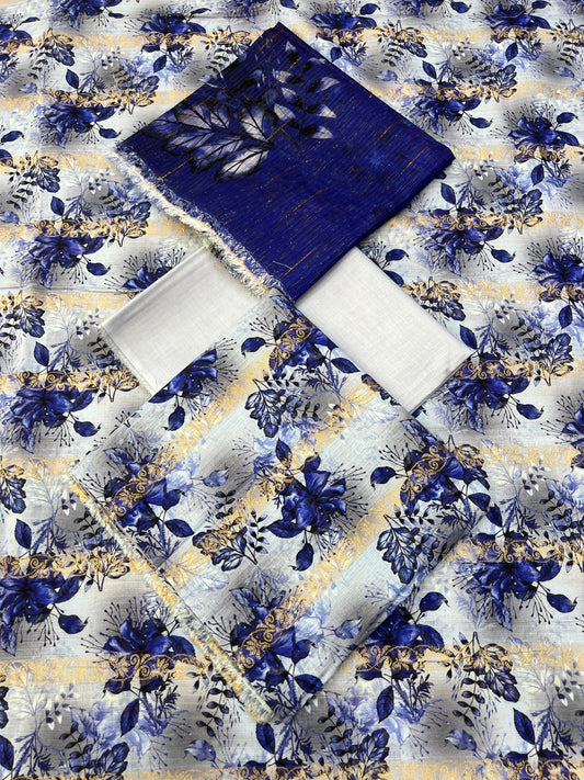 Sharjeena Premium Fancy Lawn 3PC