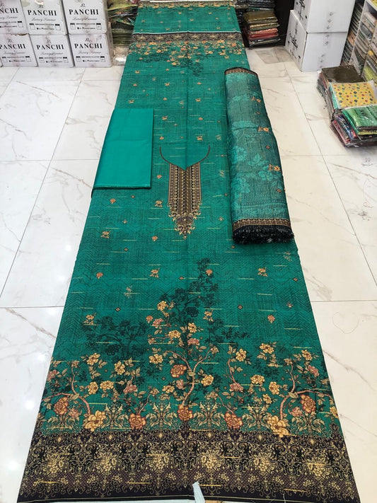 Almas Premium Bana Dora Lawn 3PC | Tarkashi Dupatta