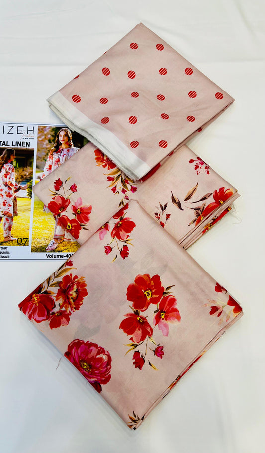 ALIZEH Digital Printed LINEN 3PC 2025-26