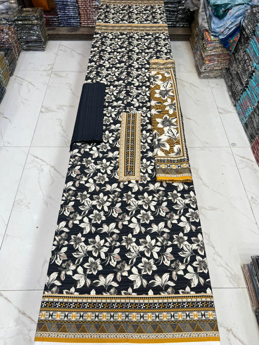 New Arrival! Luxury Fancy Karandi 3-Piece Suit