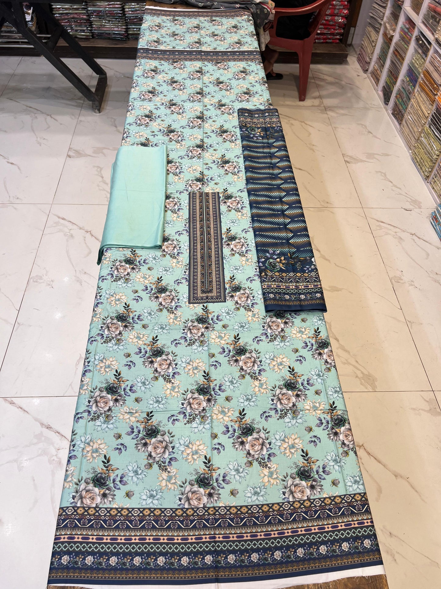 Classic Plain Linen 3PC with Same Fabric Dupatta