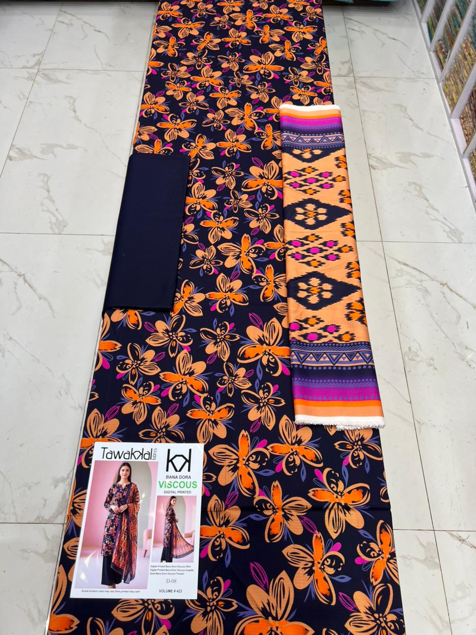 Tawakkal Bana Dora Viscose 3PC