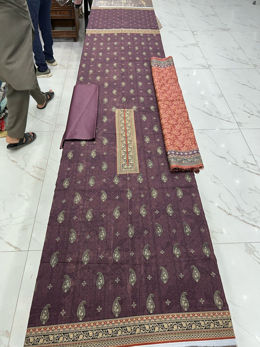 Almas Premium Bana Dora Lawn 3PC | Tarkashi Dupatta