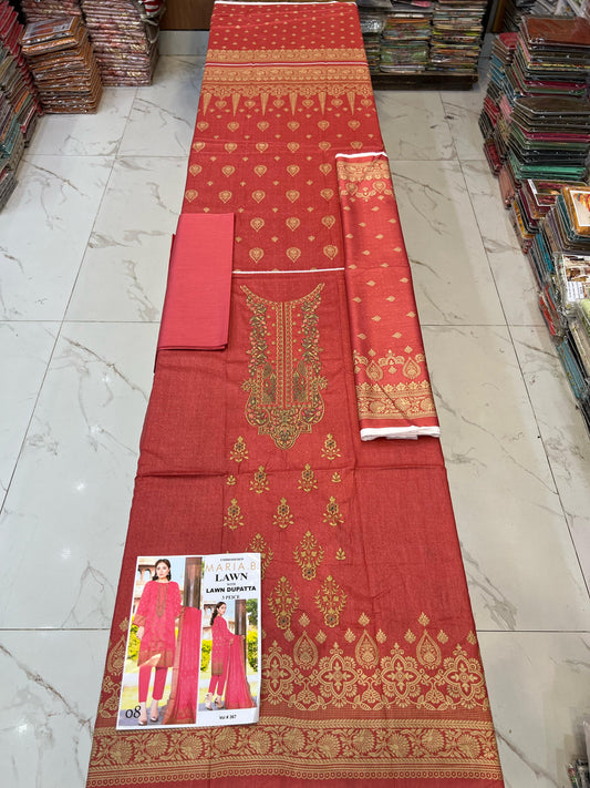 Mix Brands Lawn 3Pc Suit