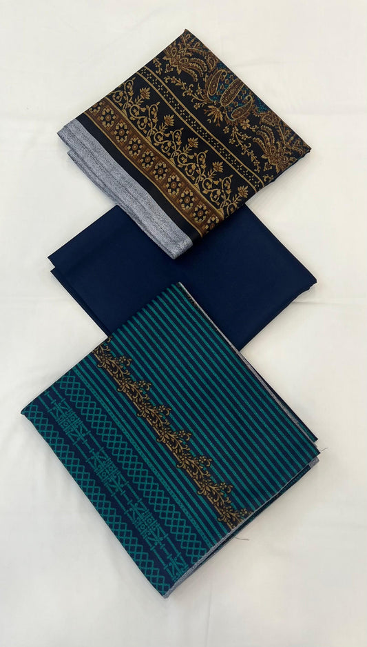 Printed Dhanak 3PC