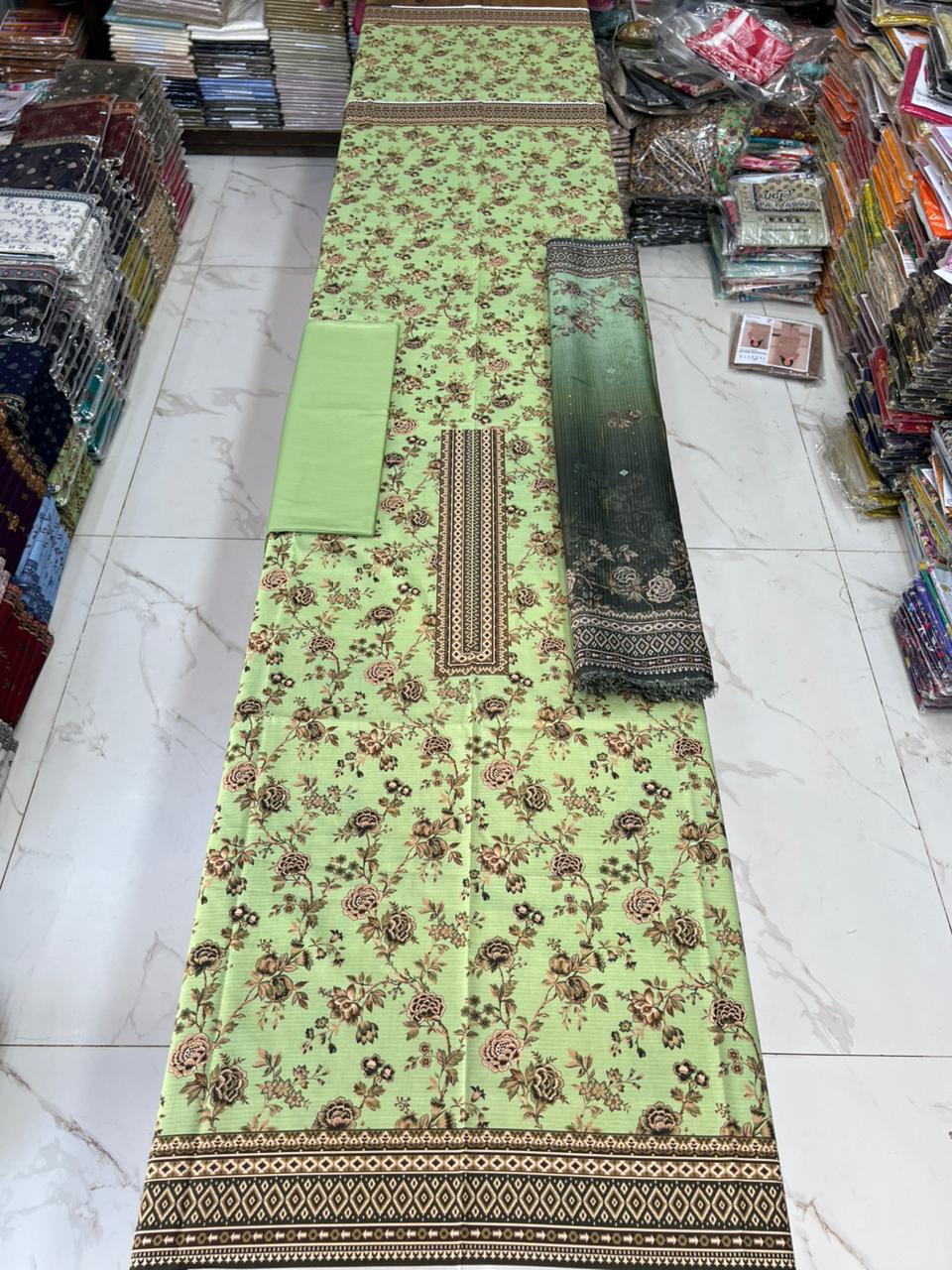 Swiss Bana Dora Lawn with Fancy Dupatta