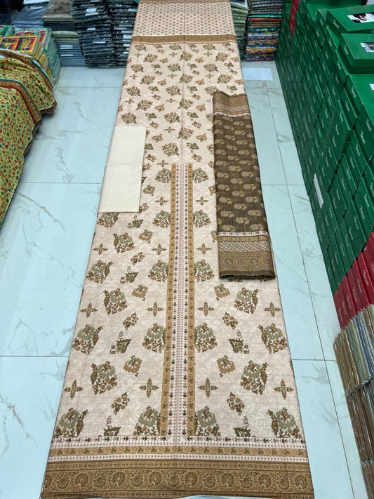 Almas Premium Bana Dora Lawn 3PC | Tarkashi Dupatta