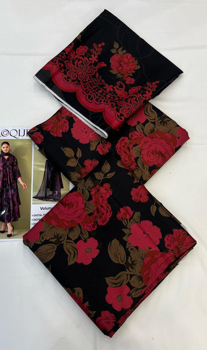 BAROQUE LINEN Digital Printed 3PC