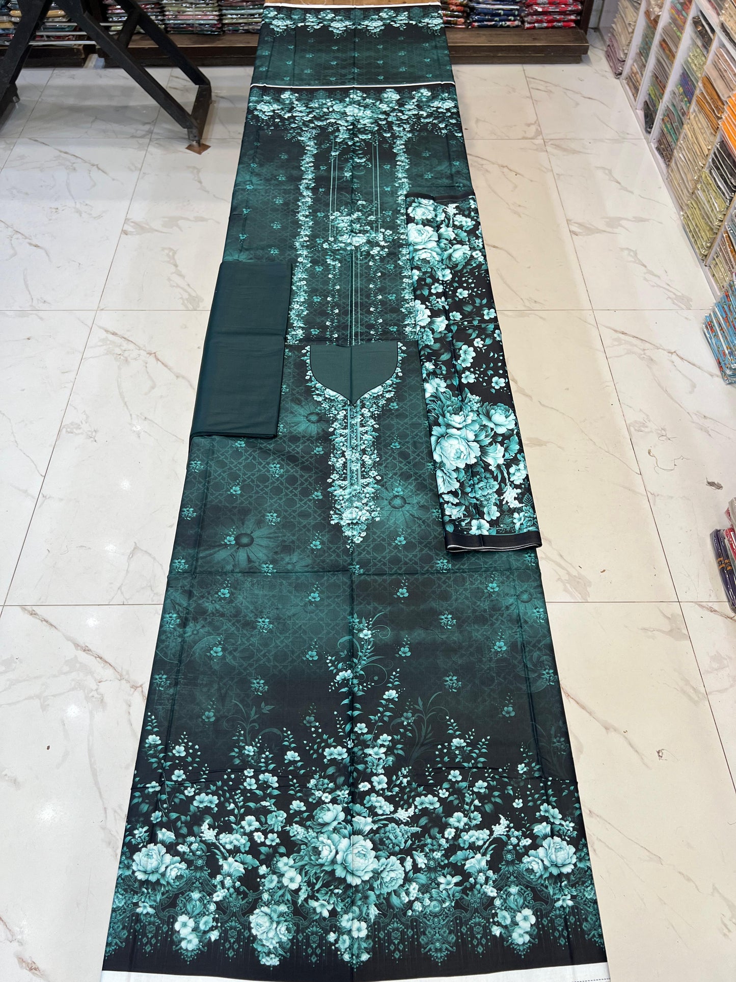 ✨Classic Plain Linen 3PC with Same Fabric Dupatta✨