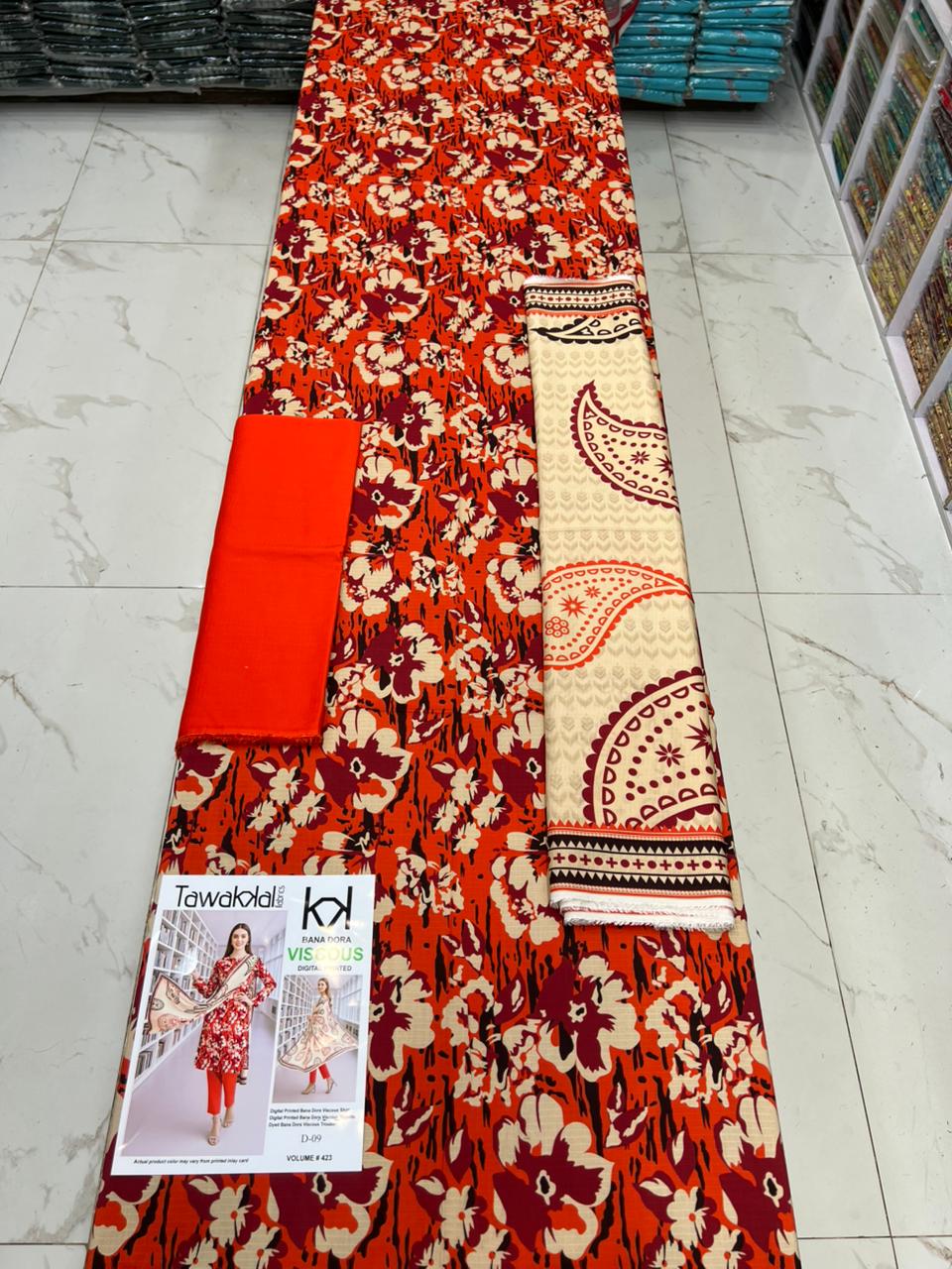 Tawakkal Bana Dora Viscose 3PC