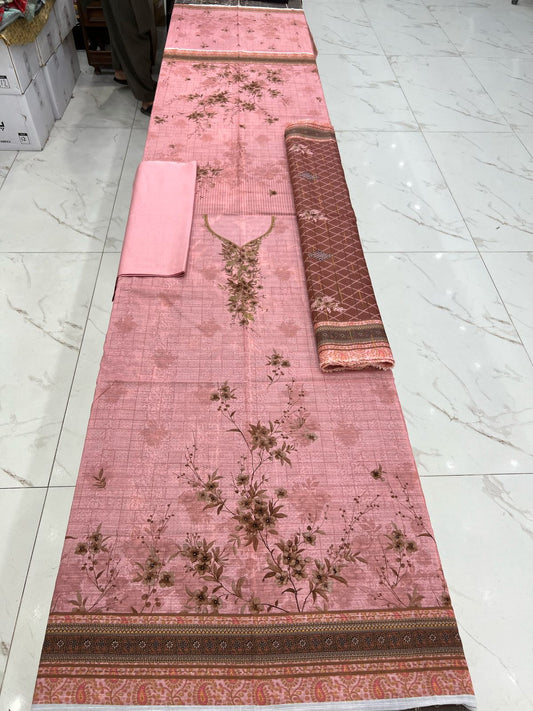 Almas Premium Bana Dora Lawn 3PC | Tarkashi Dupatta