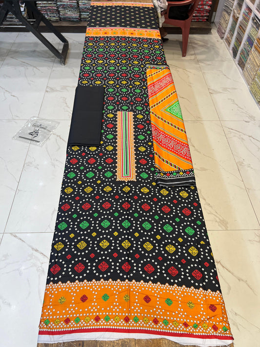 Classic Plain Linen 3PC with Same Fabric Dupatta