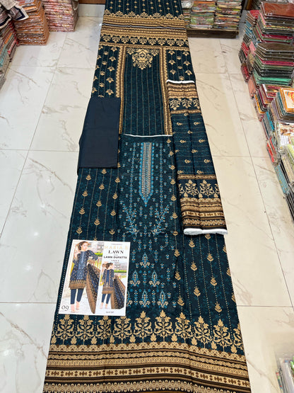 Mix Brands Lawn 3Pc Suit