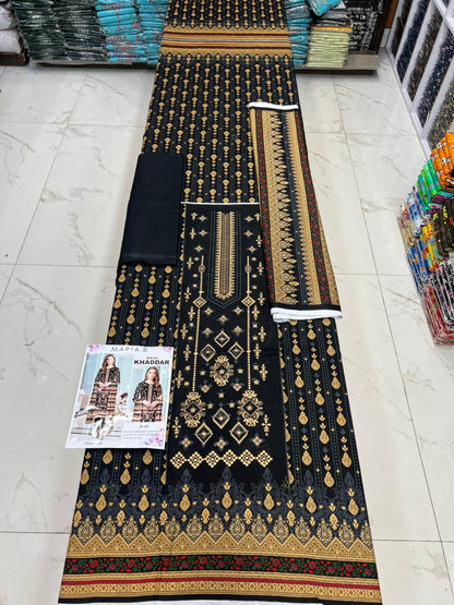 Winter Special Khaddar Emb 3PC | Mix Brand Selection