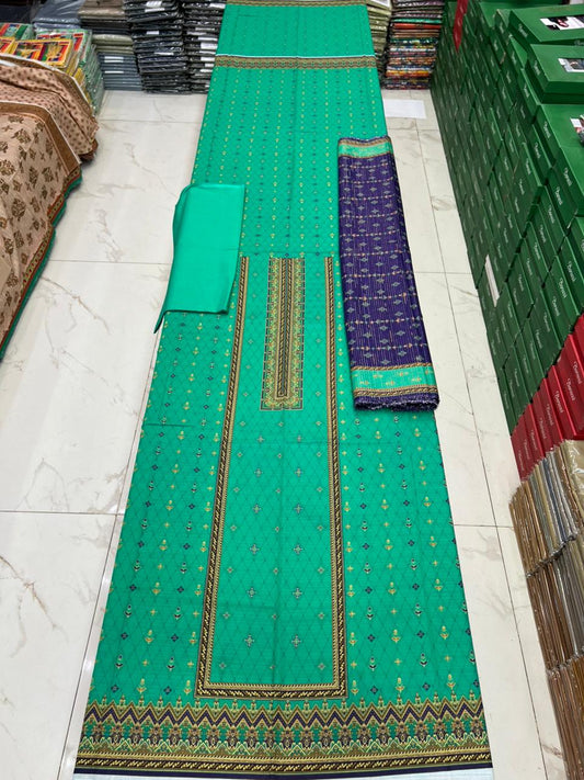 Almas Premium Bana Dora Lawn 3PC | Tarkashi Dupatta