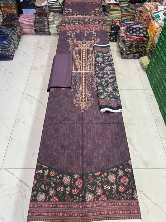 Zarqoon Printed Lawn 3PC