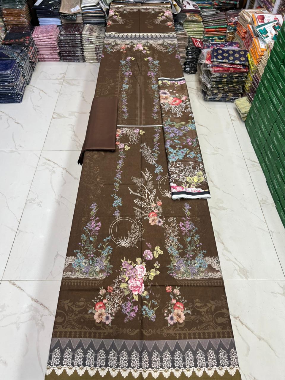 Zarqoon Printed Lawn 3PC