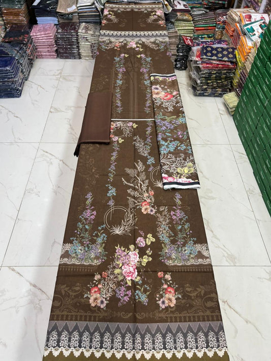 Zarqoon Printed Lawn 3PC