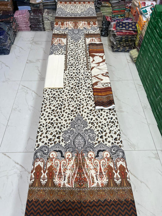 Zarqoon Printed Lawn 3PC