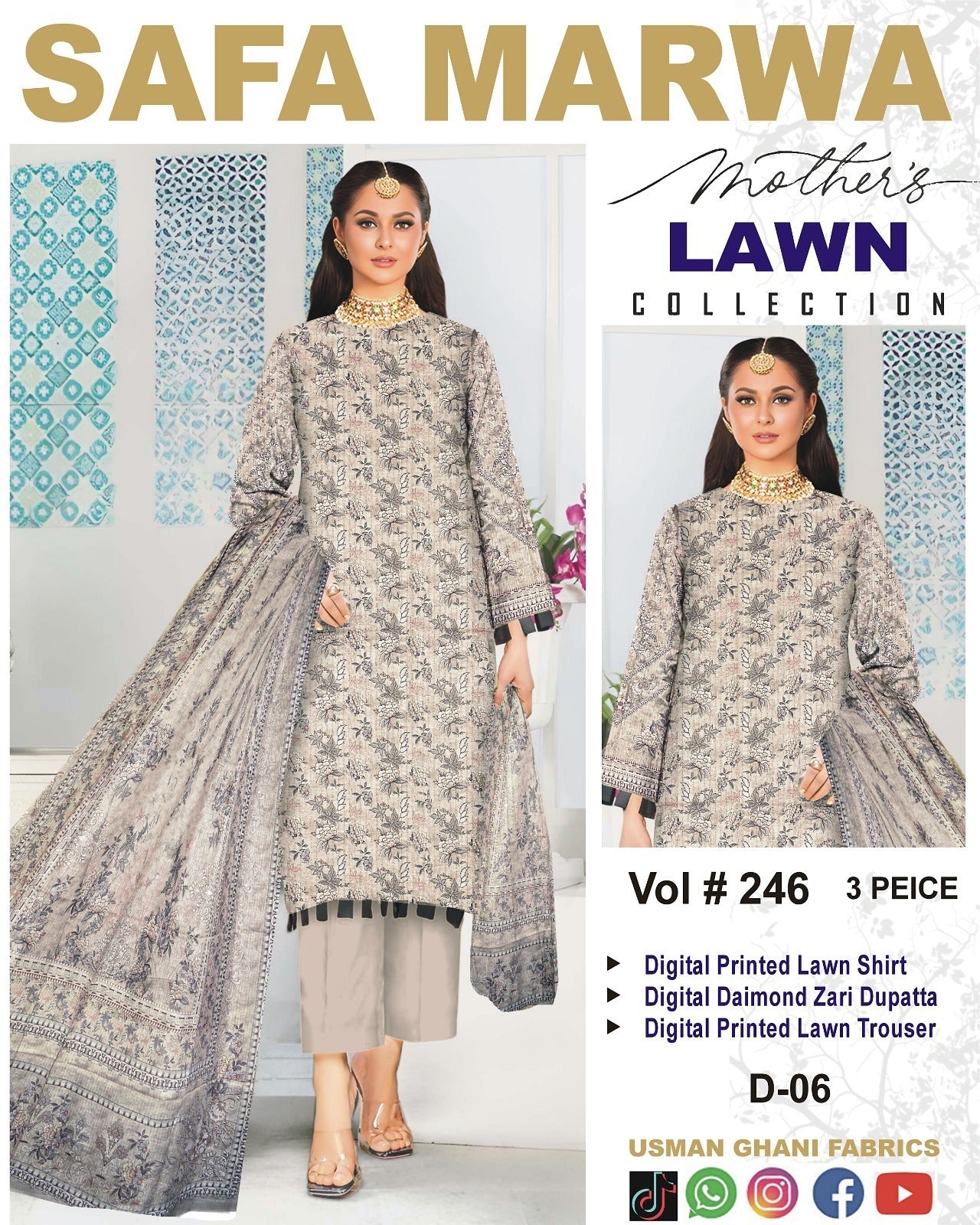 Safa Marwa Mother Collection 3PC