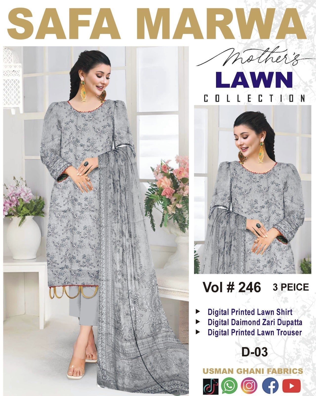 Safa Marwa Mother Collection 3PC