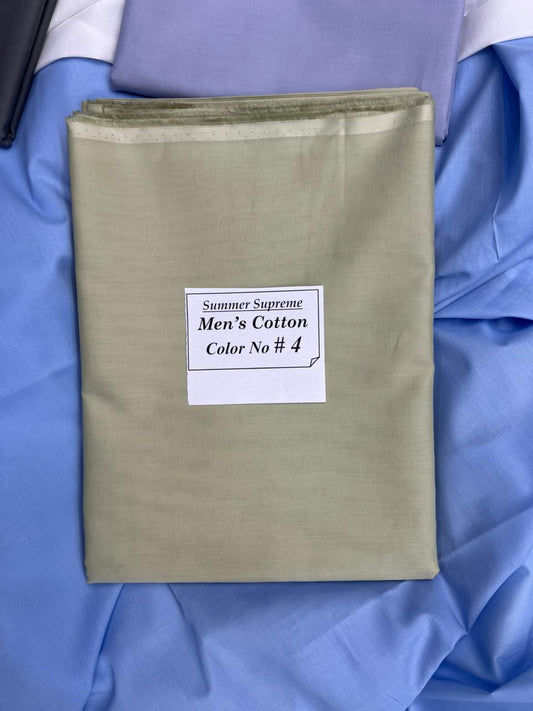 Summer Supreme Soft Cotton – Gents Plain