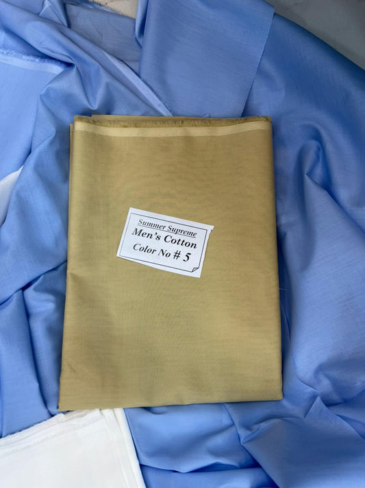 Summer Supreme Soft Cotton – Gents Plain