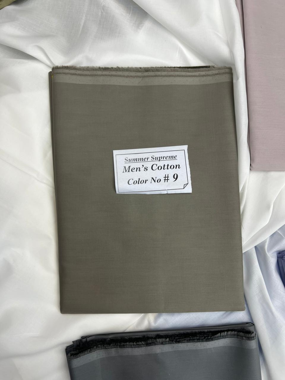 Summer Supreme Soft Cotton – Gents Plain