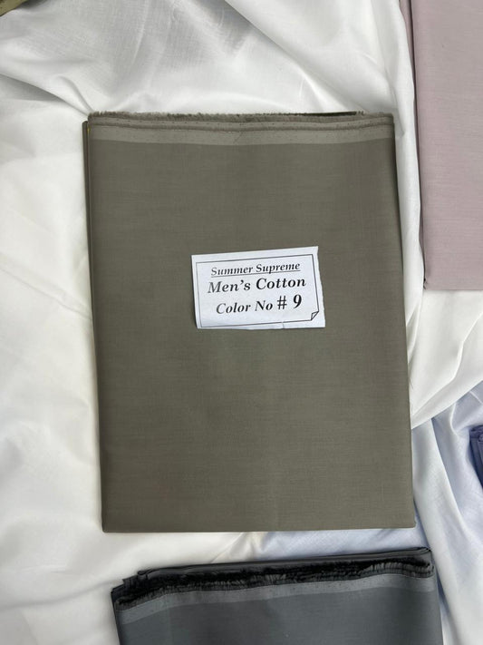 Summer Supreme Soft Cotton – Gents Plain