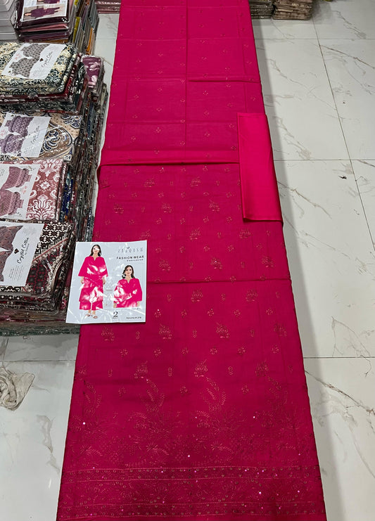 ZARQASH FASHION WEAR EMB 2PC